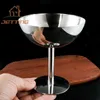 Camp Kitchen 2023 New Stainless Steel Goblet Cup Ice Cream Dessert Salad Bowl Fruit Plate Snack Dish KTV Bar Supplies 240329