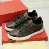 Designer luxemburgo tênis tempo sapatos de luxo para fora marca de moda impressão couro designer tênis unisex sapatos masculinos couro genuíno tamanho 38-45 3.20 16