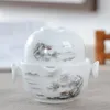 Juego de té de cerámica, juego de té que incluye 1 olla, taza de alta calidad, elegante Gaiwan, hermosa y fácil tetera, juego de té de viaje