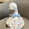 Hundebekleidung XXS XS Kleines Kleid Katzenrock Süße Mädchenkleidung Yorkie Pomeranian Kleidung Shih Tzu Malteser Pudel Bichon Kostüm