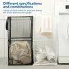 Laundry Bags Collapsible Basket Large Capacity Mesh Hamper For Indoor