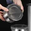 Storage Bottles Stainless Steel Vacuum Sealed Food Container Coffee Bean Jug For Kitchen Grains Keep Fresh Jar Tool