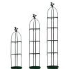 Soportes Torre Obelisco Jardín Enrejado Planta trepadora Enrejado Jardín Tomate Soporte Jaulas para enrejado Escalada DIY Flor Vides Soporte para macetas