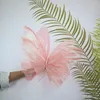 Decoratieve bloemen zijden garen kunstmatige vlinder Mariage Decor gigantische gaas nep 50cm vakantie decoratie display