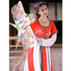 ricamo Hanfu Donne Natial Costume di Danza Folk Fata Dr Oriental Festival Outfit Cantanti Rave Performance Abbigliamento DC4679 D216 #