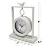 Horloges de table Style vintage en métal 8" Horloge analogique QA pour observation des oiseaux