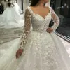 Urban Sexy Dresses Luxury Lace Wedding Long Sleeves 2023 Robe de Mariage Pärled Appliqued Ball Gown Bridal Arabian Vestido Noiva YQ240329