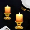 Bougeoirs géométrique support circulaire mode tige cire tasse support chandelier conteneur faisant plateau mariage Table ornement