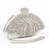 Avondtassen 2024 Luxe Designer Vrouwen Merk Diamond Crystal Party Clutch Bag Bruids Bruiloft Handtas Bolsos