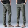 Pantaloni da uomo HIQOR Armygreen Pantaloni casual Primavera Autunno Nella moda Versatile Traspirante Dritto Baggy Maschio Big Size 28-40