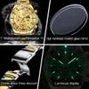 Наручные часы OLEVS Роскошные золотые часы для мужчин Модные водонепроницаемые мужские наручные часы Оригинальные лучшие бренды Кварцевые мужские часы с фазой Луны Высококачественные 24329