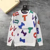 2024 Male Designer L Sweater Pullover Mens Hoodie Long Sleeve Knit Sweater Plaid Embroidery Printed Letter Mens Clothing Winter Size M-3XL #fy02