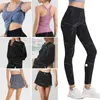 Al hohe Taille Leggings Frauen Yoga ausrichten Hose Lady Weste Yoga Tank Top BH Alu Yoga Sweatshirts Training Fitness Athletic Hoodies Outfits Übung Fitnessstudio Slim Slim