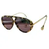 Винтажные женские дизайнерские солнцезащитные очки, инновационные пилотные эллиптические металлические полнокадровые солнцезащитные очки для женщин, солнцезащитные очки, роскошные очки с защитой от ультрафиолета mz0152 B4