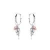 Hoop Earrings CKK Heart & Conch Shell Earring For Women Sterling Silver 925 Jewelry Pendientes Earings Earing Brincos Aretes