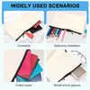 Storage Bags 40Pcs Canvas Zipper Bag Pencil Case Cosmetic Blank DIY Craft School