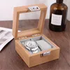 Boîtes de montres 2/3/6/10 grilles, présentoir rétro en bois, support d'emballage Durable, boîte de rangement de Collection de bijoux