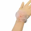 Niñas dama de honor muñeca Frs pulsera de perlas boda fiesta tela mano Frs pulsera accesorios de boda D851 #