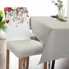 Chair Covers Valentine Roses Flower Hearts Cover Set Kitchen Stretch Spandex Seat Slipcover Home Decor Dining Room