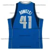 Maillot de basket Dirk Nowitzki Maverick Dalla Jason Kidd Steve Nash Jamal Mashburn Throwback bleu blanc taille S-XXL