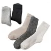 Men's Socks Thick Thermal Stylish Winter Men Keep Warm Wool Dress Gentleman Short Casual Long 38-46