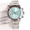 럭셔리 시계 RLX 클린 자동 기계 7750 운동 시계 사파이어 디자이너 40mm Montre De Luxe Fashion Men Wristwatch 방수 클래식 비즈니스