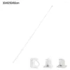 Shower Curtains Durable High Quality Bathroom Storage Library Rod Set White And Transparent 1set Curtain