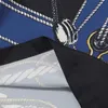 Herrenhemmung Hemd Blau Segel Seilschnalle gedrucktes Designer-Shirt Set Luxushemd Kurzärmel zweiteilige Set Fashion Casual Designer Kurzes Hemd Hawaii Shirt M-3xl Yyg