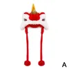 Dog Apparel And Cat Dragon Hat Universal 2024 Year Warm Festive Cute Lion Pet Costume Decorations