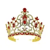 Tiaras and Crowns for Women Baroque Big Tiaras Grand concours de mariage Couronnes coiffures Crystal Bijoux Bijoux Acles Cadeaux 19V5 #