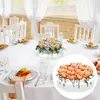 Vaser Hydroponic Flower Holder Transparent Vase Elegant Round Acrylic For Wedding Party Centerpiece Dining