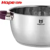 Cookware Sets High Quality Stainless Steel Steam Set 24 12cm 3-Ply Sandwiched Base 4.5L Pots 2 Color Pot Steamer With Lid