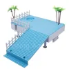 Dekor-Plataforma de escalada multifunktionale para tortugas, Casa de Escape para paisajismo, Villa, tanque de tortuga, isla flotante