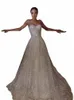 Spaghetti Glitter Materiale A-Line Elegante Wedding Dres Abiti da sposa treno Lunghezza pavimento Sposa Dr abiti da sposa 2024 j0lf #