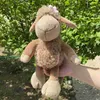 Animali di peluche imbottiti da 25-35 cm di colore marrone lieve di capra di capra peluche morbida animale simulato simulato molto carino adatto come regalo240327