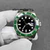 Luxe horloge RLX schoon mechanisch horloge EW3135 uurwerk Automatisch roze wijzerplaat Submarine Ring groen 904l 40 mm waterdichte armband Glow Watch