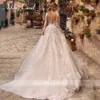 Ashley Carol Abito da sposa sexy per le donne 2024 Appliques Tulle Backl Manica Lg Boho Abito da sposa Abiti da sposa q4Sv #