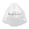 Bachelorette Party Veil Bride Veil For Wedding Bridal Shower Veil Bride To- Var med Comb Short Wedding Dropship K7H7#