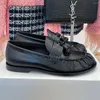 Casual Schuhe 2024 Frühling Herbst Wohnungen Echtes Leder Für Frauen Runde Kappe Einfarbig Plissee Komfort Prägnant Trendy Größe 35-40