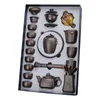 Teegeschirr Sets Kungfu Luxus Chinesische Tee-Set Tasse Tassen Tragbare Vintage Teekanne Keramik Box Keramik Jogo De Xicaras Drink AB50TS