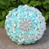 Kyunovia Vintage broche Bouquet dentelle poignée Bouquets de mariée accessoires de mariage broches Bouquet cristaux mariage Bouquet FE71 323e #