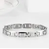 Schakelarmbanden Befoshinn 10 mm breedte man puur titanium met 99,999% Germanium kralen Pulseras gezondheid trendy Italiaanse charme