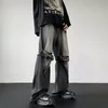 S-3XL Vintage Jeans Men Designer Hole Streetwear Wed Hoge Taille American Splited Y2K kleding Denim Tactische broek Fi J5YG#