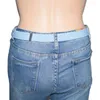 Gürtel für Damen, Kunstleder, dünne Taille, Röcke, Jeansgürtel mit Retro-Schnalle