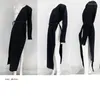 Abiti da donna Blazer da donna Lungo nero Asimmetria Fasciatura Blazer e giacche Moda Abiti irregolari Cappotti 2024 Abbina tutti