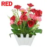 Decorative Flowers Plastic Artificial Pot Plant Durable High Quality Material Lifelike Long Using Time 13 15cm 2024 Easy Clean