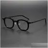 Moda Occhiali da sole Montature 2024 Esigner Uomo Vintage Ip Occhiali da vista in acetato di titanio Donna Grandi quadrate Lenti miopia ottica Prescrizione Dr Otgs7