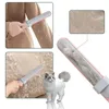 Brosse d'épilation électrostatique à rejet à peluche Brosse de coiffure pour animaux à côté Nettoyage pour les meubles avec la buanderie avec une boucle autonome