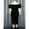 Am030634 Large Women's Sequin Banquet Mesh Splicing Party Dress 157138