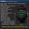 Wristwatches Luminous Sport Mens Digital Watch Advanced Silicone Strap Wrist Watches LED Man Black Military Watch Hodinky Relogio Masculino 24329